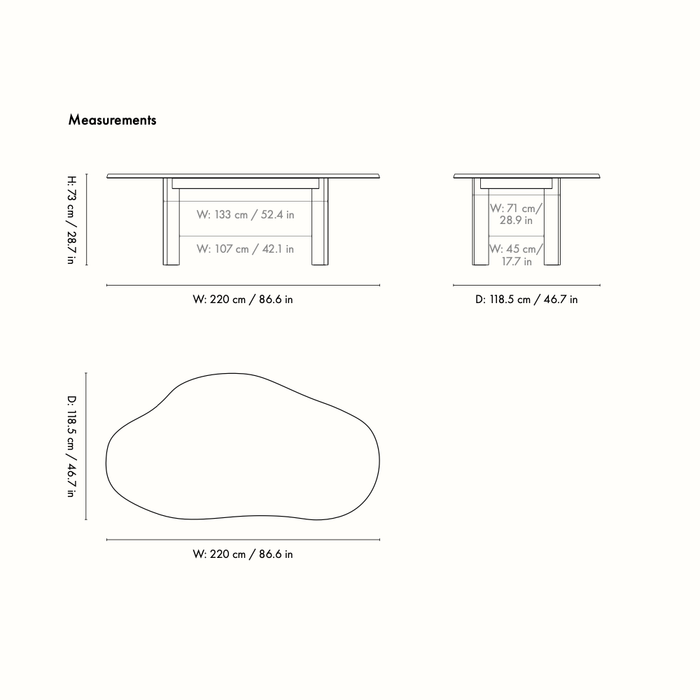 ferm LIVING Tarn 餐桌