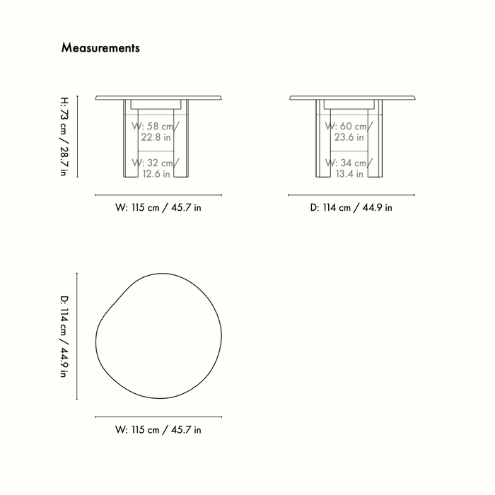 ferm LIVING Tarn 餐桌