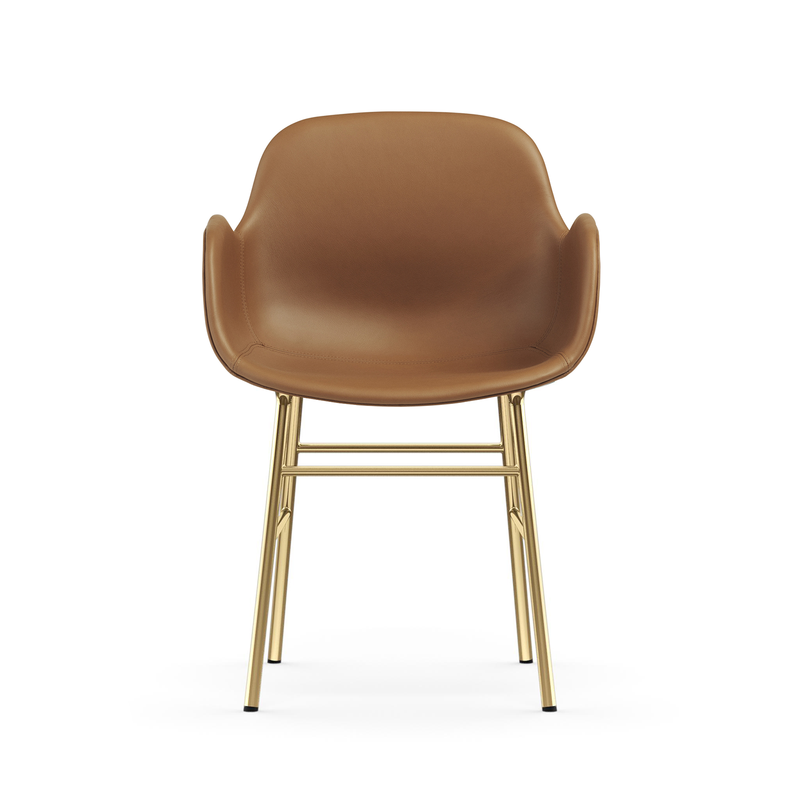 北歐餐椅推薦｜Normann Copenhagen 俐落扶手椅 (皮革款 / 金屬椅腳) Form Armchair Upholstery Ultra Leather 