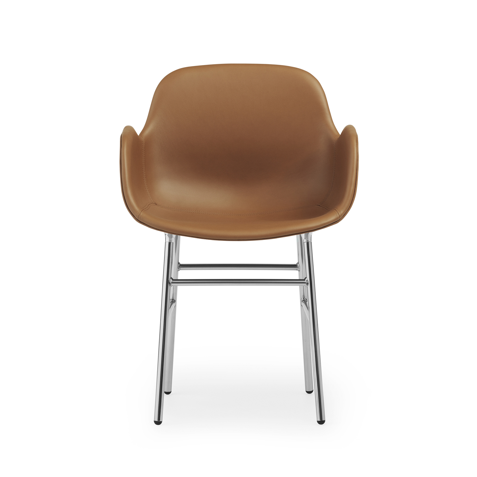 北歐餐椅推薦｜Normann Copenhagen 俐落扶手椅 (皮革款 / 金屬椅腳) Form Armchair Upholstery Ultra Leather 