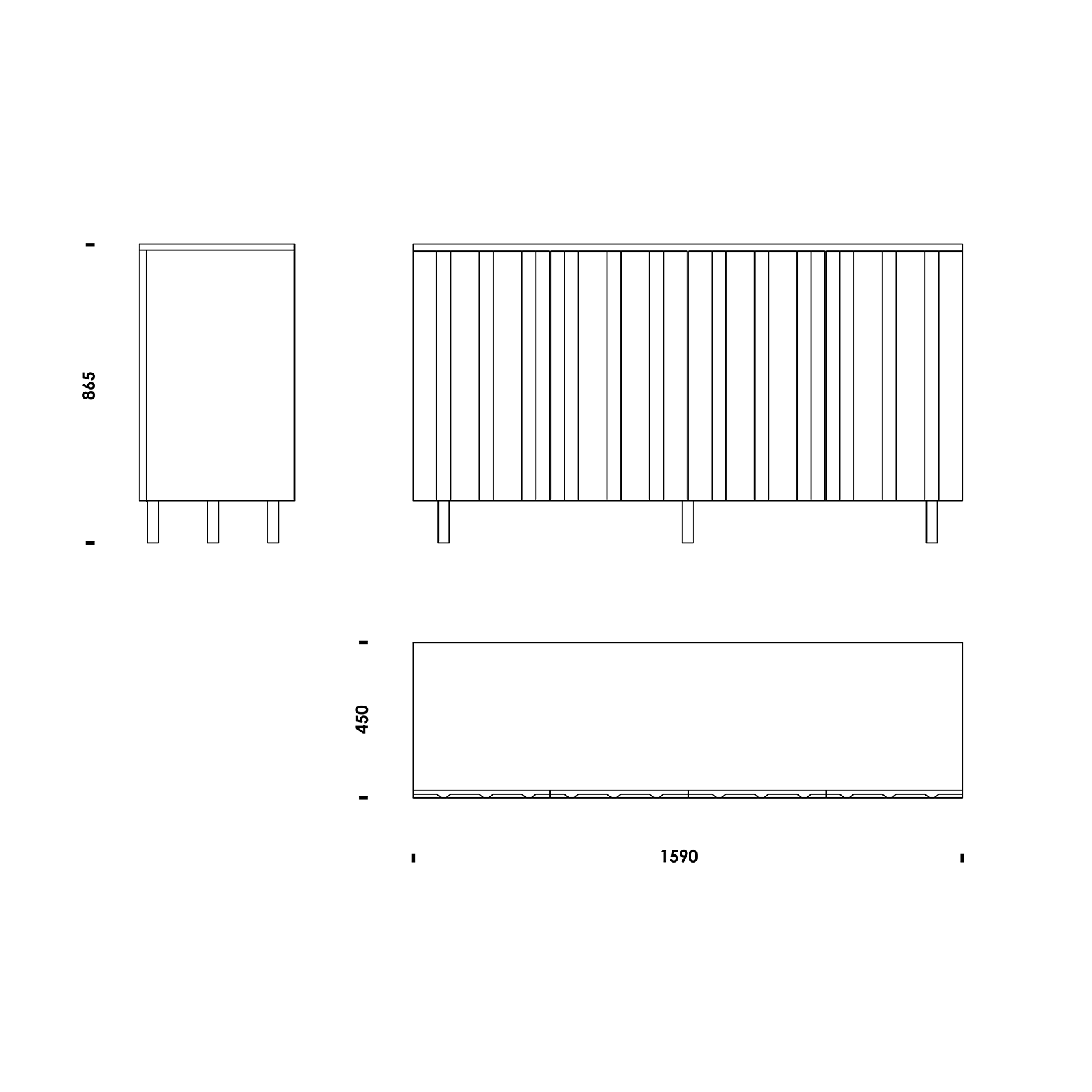 Normann Copenhagen Rib 餐邊櫃 / 收納櫃