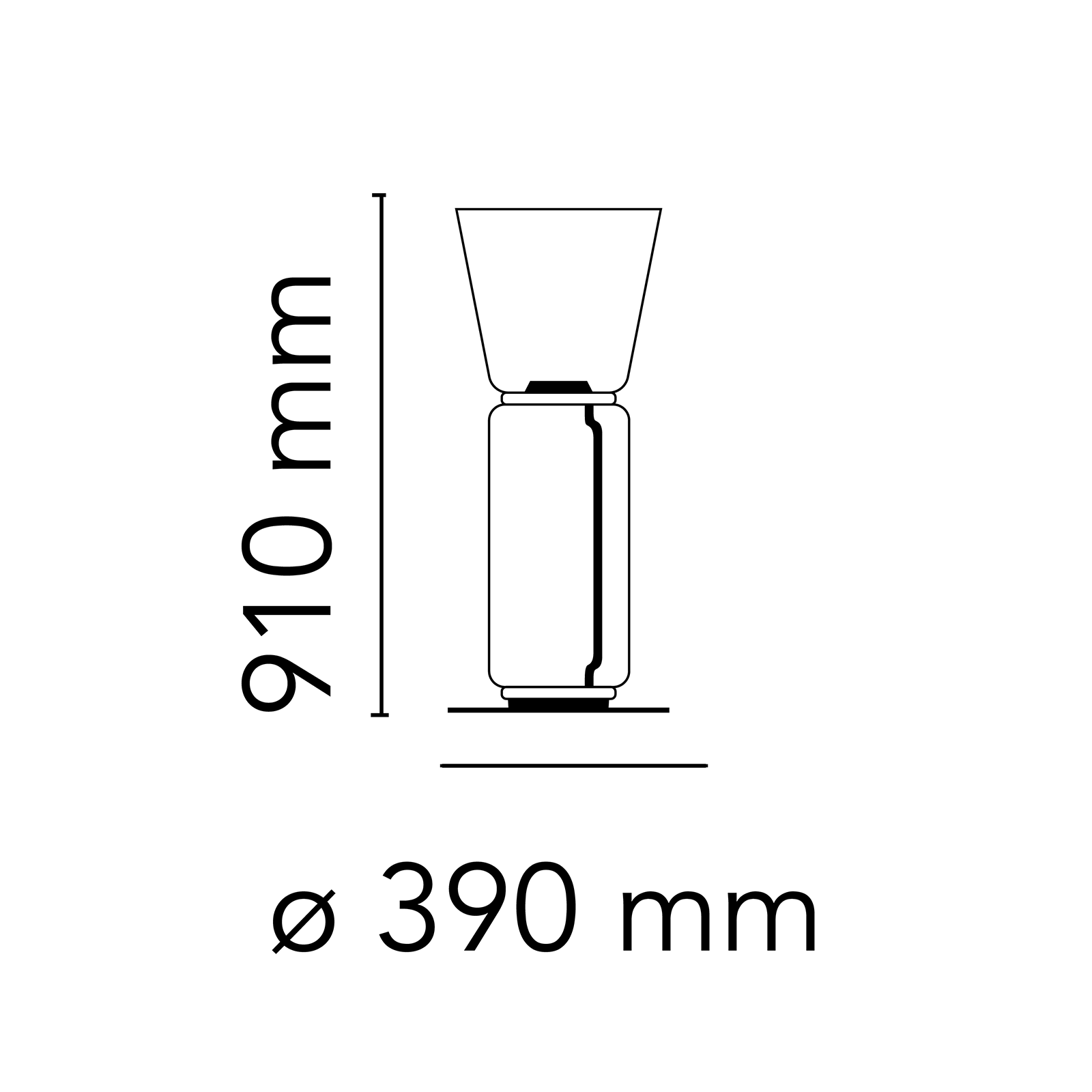 Flos Noctambule 立燈 (1 High Cylinder & Cone Small Base)